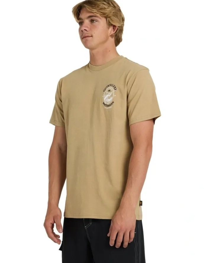 Quiksilver Hard Line T-Shirt In Cornstalk