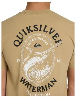 Quiksilver Hard Line T-Shirt In Cornstalk