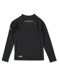 Quiksilver Heat Boy Long Sleeve Rash Vest in Black