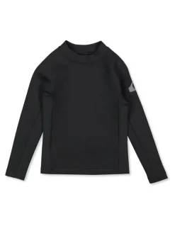 Quiksilver Heat Boy Long Sleeve Rash Vest in Black
