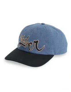 Quiksilver Impaired 6 Panel Cap In Dark Denim