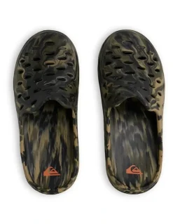 Quiksilver Makua Mule Sandals Army Green/Black/Camo