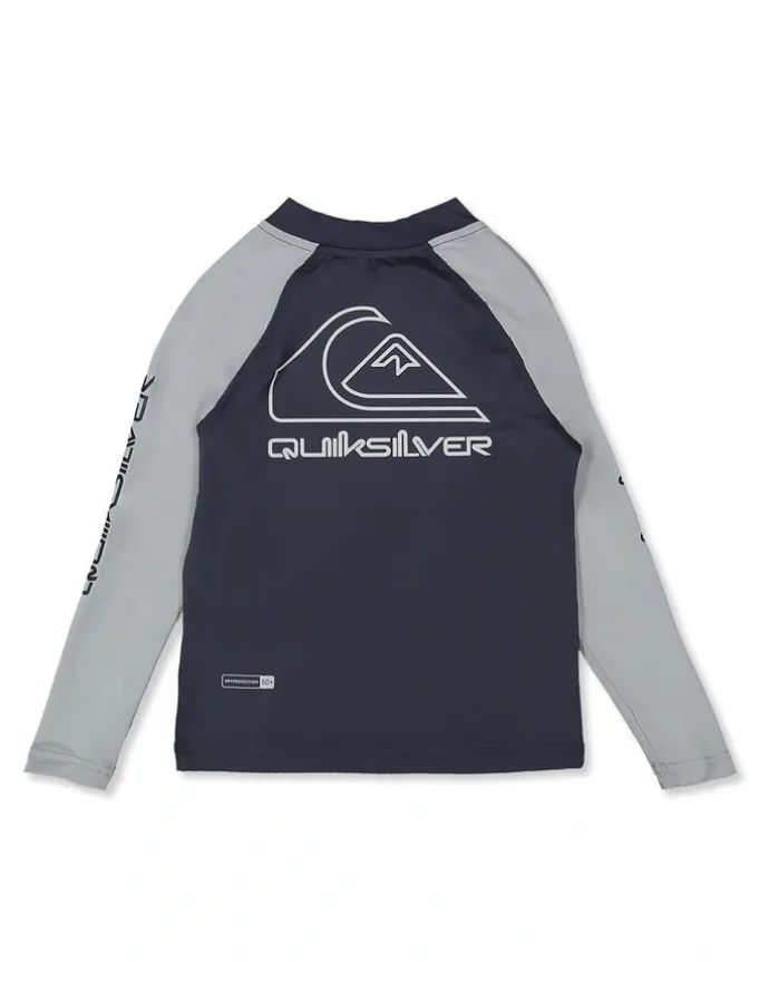 Quiksilver On Tour Long Sleeve Rash Vest in Black