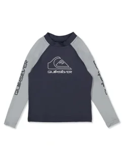 Quiksilver On Tour Long Sleeve Rash Vest in Black