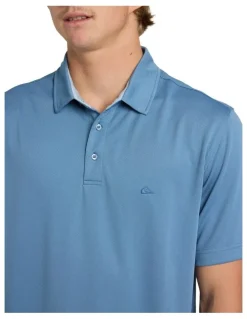 Quiksilver Pacific Polo Short Sleeve Shirt Coronet Blue