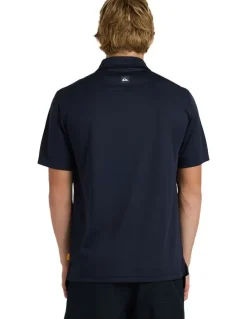 Quiksilver Pacific Polo Short Sleeve Shirt Dark Navy