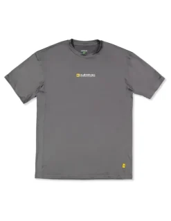 Quiksilver Sea Grass UV Short Sleeve Rashguard In Iron Gate