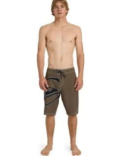 Quiksilver Silicon 21 Boardshorts In Canteen