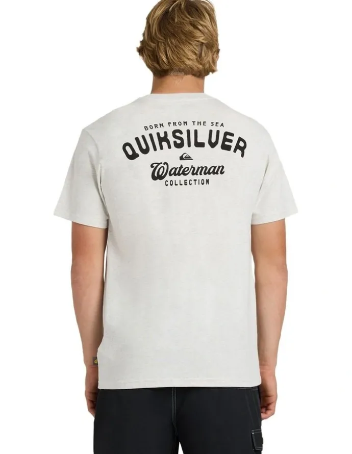 Quiksilver Skipper T-Shirt In Light Grey Heather