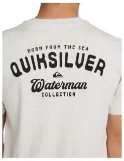 Quiksilver Skipper T-Shirt In Light Grey Heather