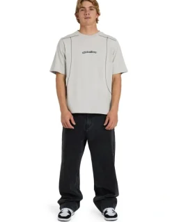 Quiksilver Stitch T-Shirt Grey Violet