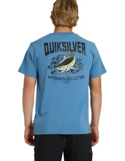 Quiksilver Strike MiT-Shirtion T-Shirt In Coronet Blue