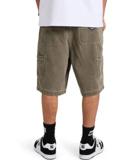 Quiksilver Wrench Denim Shorts In Canteen