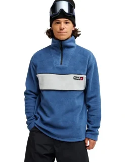 Quiksilver YG Cruz Polar Half Zip Fleece Dark Denim