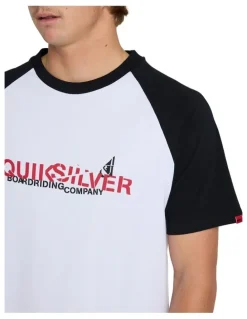 Quiksilver YG Split Raglan Oversized T-Shirt White