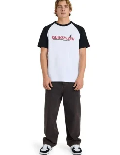Quiksilver YG Split Raglan Oversized T-Shirt White