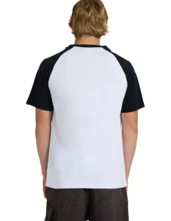 Quiksilver YG Split Raglan Oversized T-Shirt White