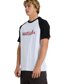 Quiksilver YG Split Raglan Oversized T-Shirt White