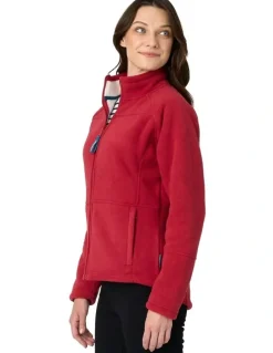 Rainbird Cuthbert Ultra Warm Fleece Jacket in Ruby