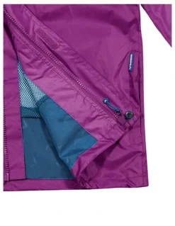 Rainbird Stowaway Kids Waterproof Rain Jacket in Dusty Pink