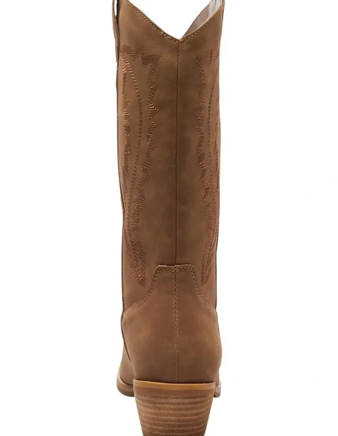 Ravella Cowboy Western Boots in Cognac