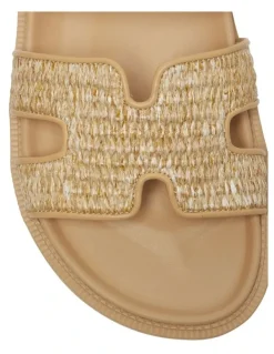 Ravella Guru Sandals in Tan Raffia