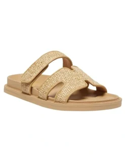 Ravella Guru Sandals in Tan Raffia