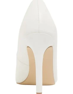 Ravella Harbour Heeled Shoes in White Smooth