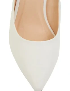 Ravella Harbour Heeled Shoes in White Smooth