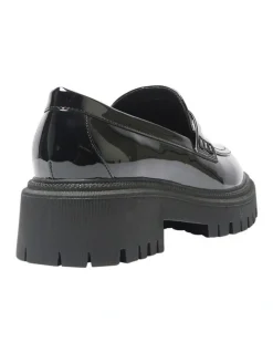 Ravella Stetson Flat Shoes in Black Patent