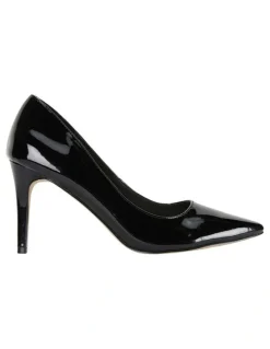 Ravella Wild Black Patent Heeled Shoes