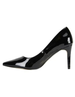 Ravella Wild Black Patent Heeled Shoes