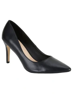 Ravella Wild Heeled Shoes in Black Smooth