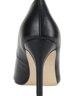 Ravella Wild Heeled Shoes in Black Smooth