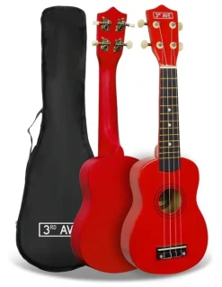 3rd Avenue 3rd Avenue Soprano Ukulele - Red
