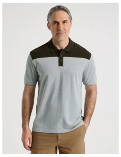 Regatta Birdseye Chest Stripe Polo in Sage
