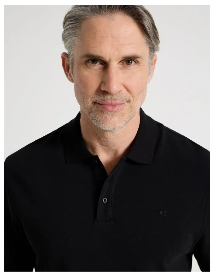Regatta Birdseye Pique Polo in Black