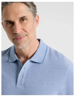 Regatta Birdseye Pique Polo in Mid Blues