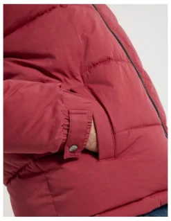 Regatta Contrast Panel Puffer Jacket in Red