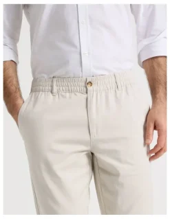 Regatta Cotton Linen Pant in Bone