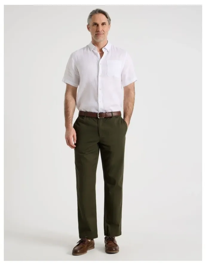 Regatta Cotton Linen Pant in Khaki
