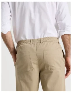 Regatta Cotton Linen Pant in Taupe