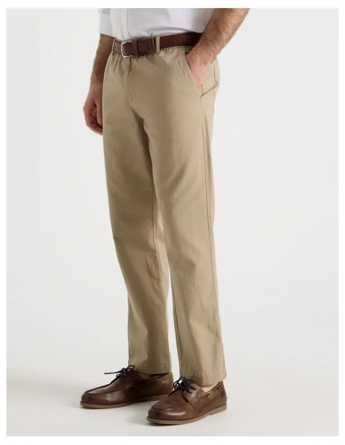 Regatta Cotton Linen Pant in Taupe
