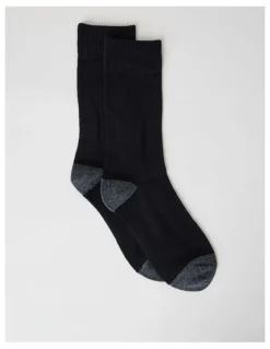 Regatta Merino Wool Boot Socks in Black and Moss Marle