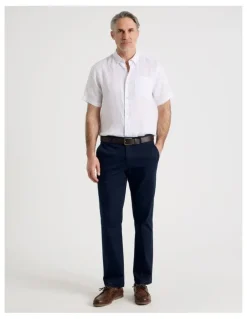 Regatta Short Sleeve Linen Shirt in White