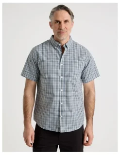 Regatta Short Sleeve Shirt in Sage Check