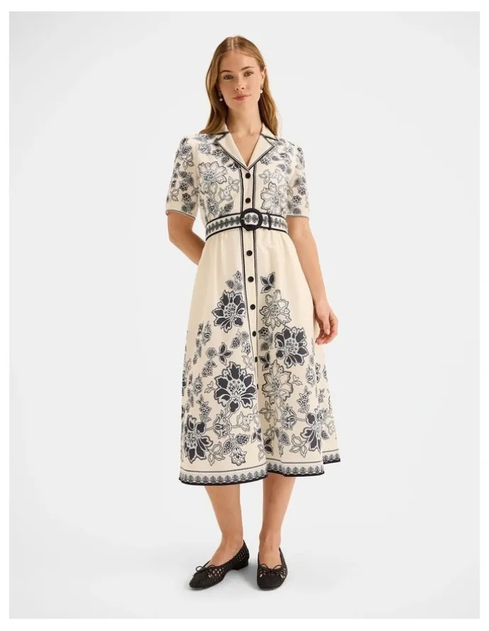 Review Hazel Border Dress