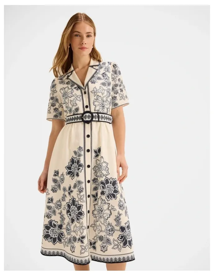 Review Hazel Border Dress