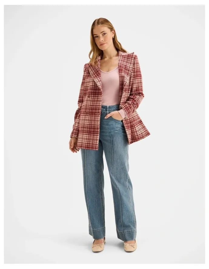 Review Mila Check Peacoat