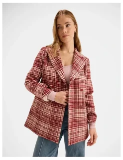Review Mila Check Peacoat